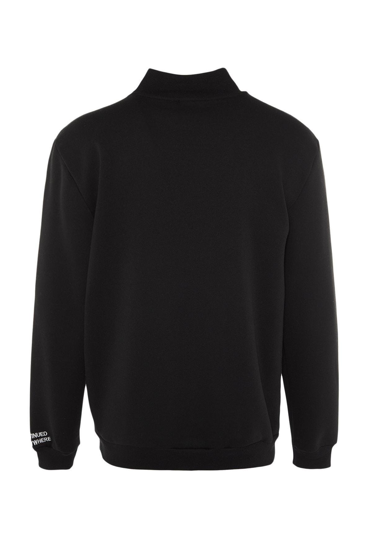 Black Turtleneck Sweatshirt, , large image number 8