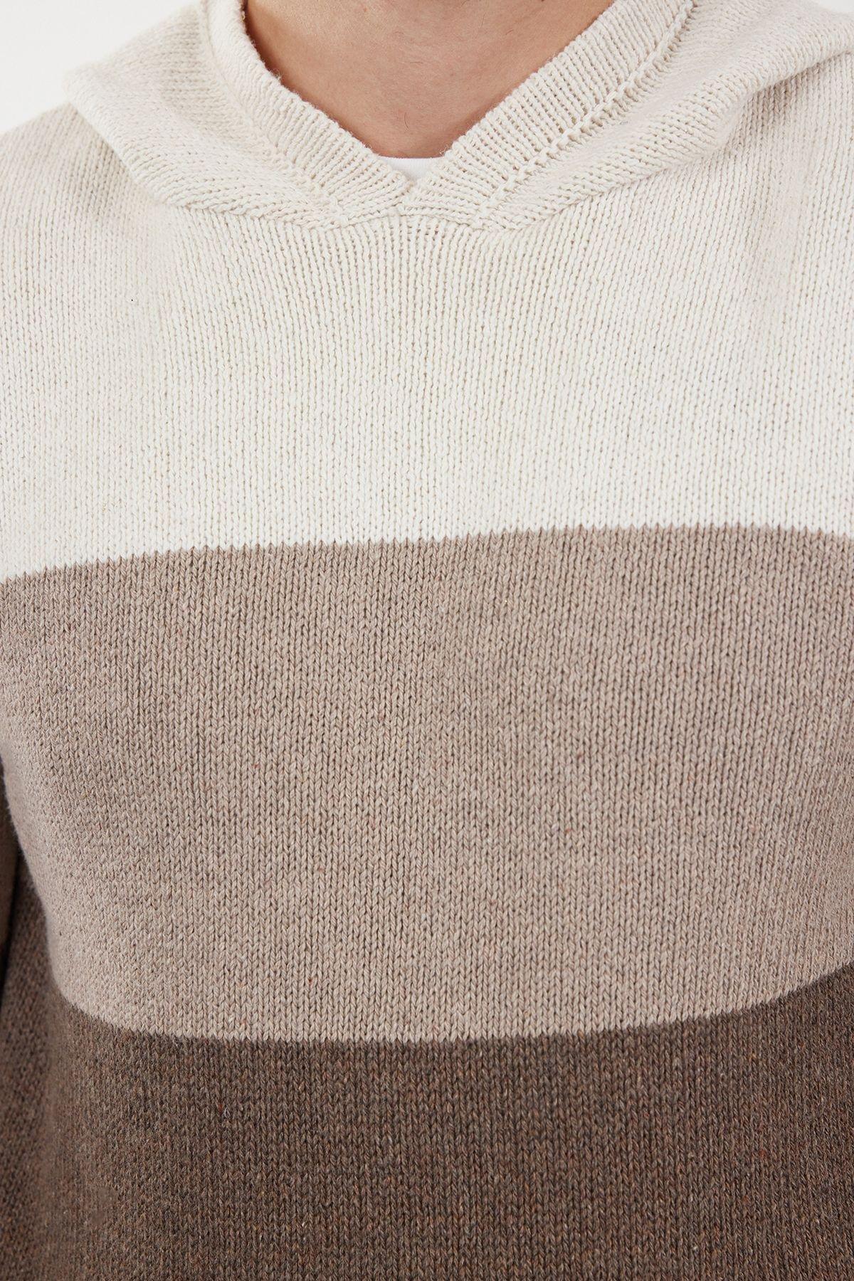 Ecru block Casual Sweater, , large image number 3