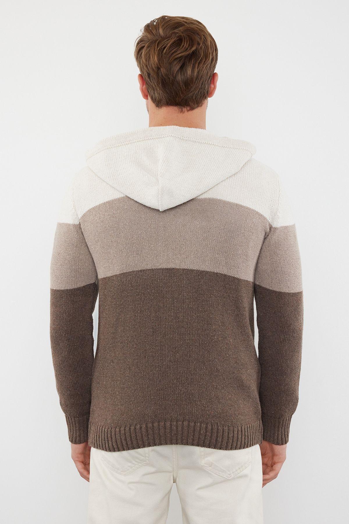 Ecru block Casual Sweater, , large image number 4