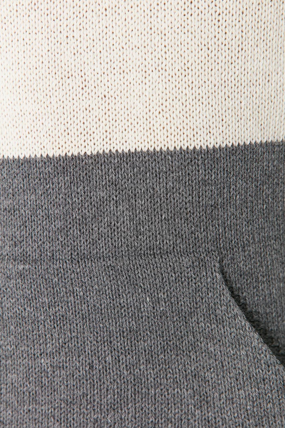 Multicolour Hooded Knitwear Sweater, , large image number 3