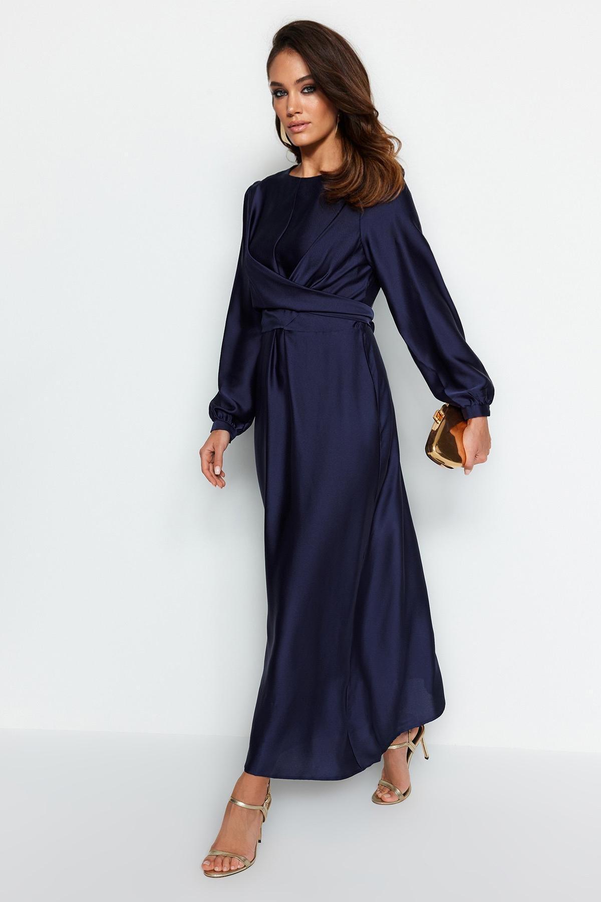 Blue Evening Maxi Dress, , large image number 2