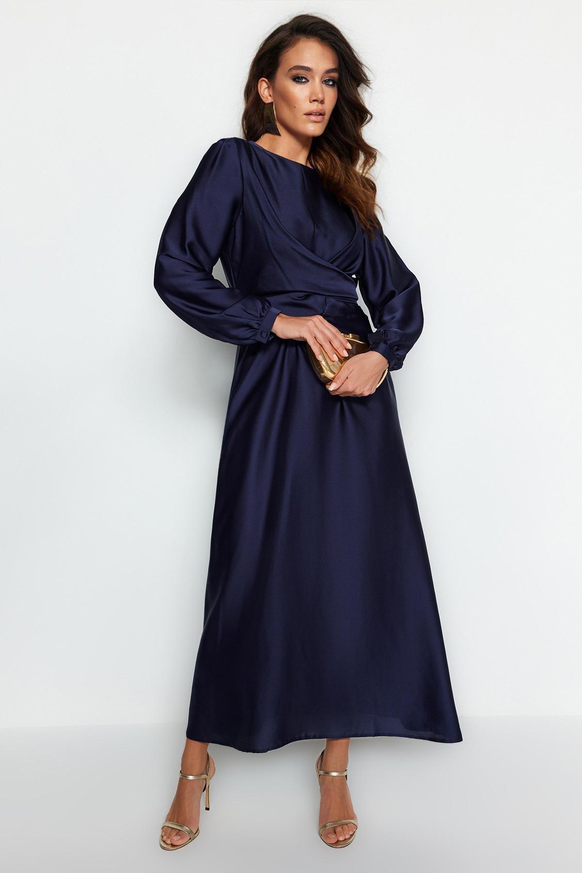 Blue Evening Maxi Dress, , large image number 3