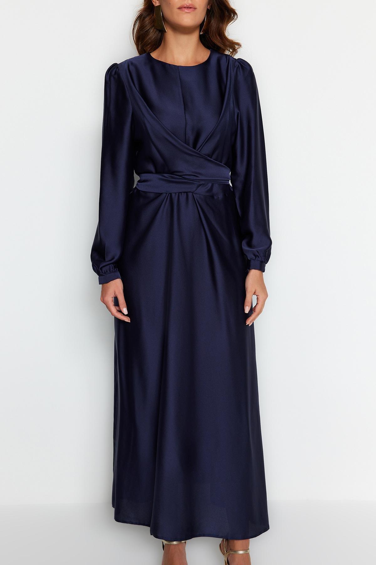 Blue Evening Maxi Dress, , large image number 4