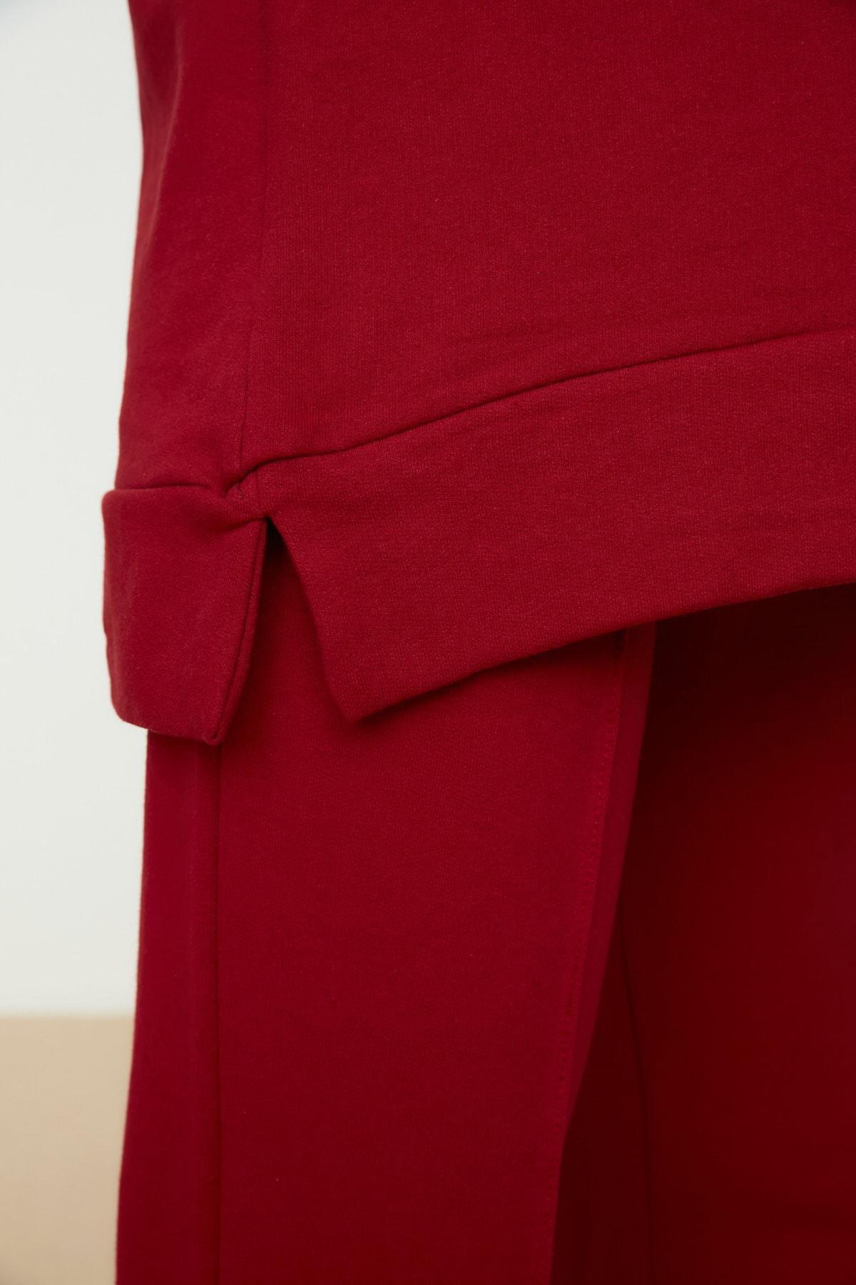 Burgundy Hooded Sweatsuit Set, , large image number 3