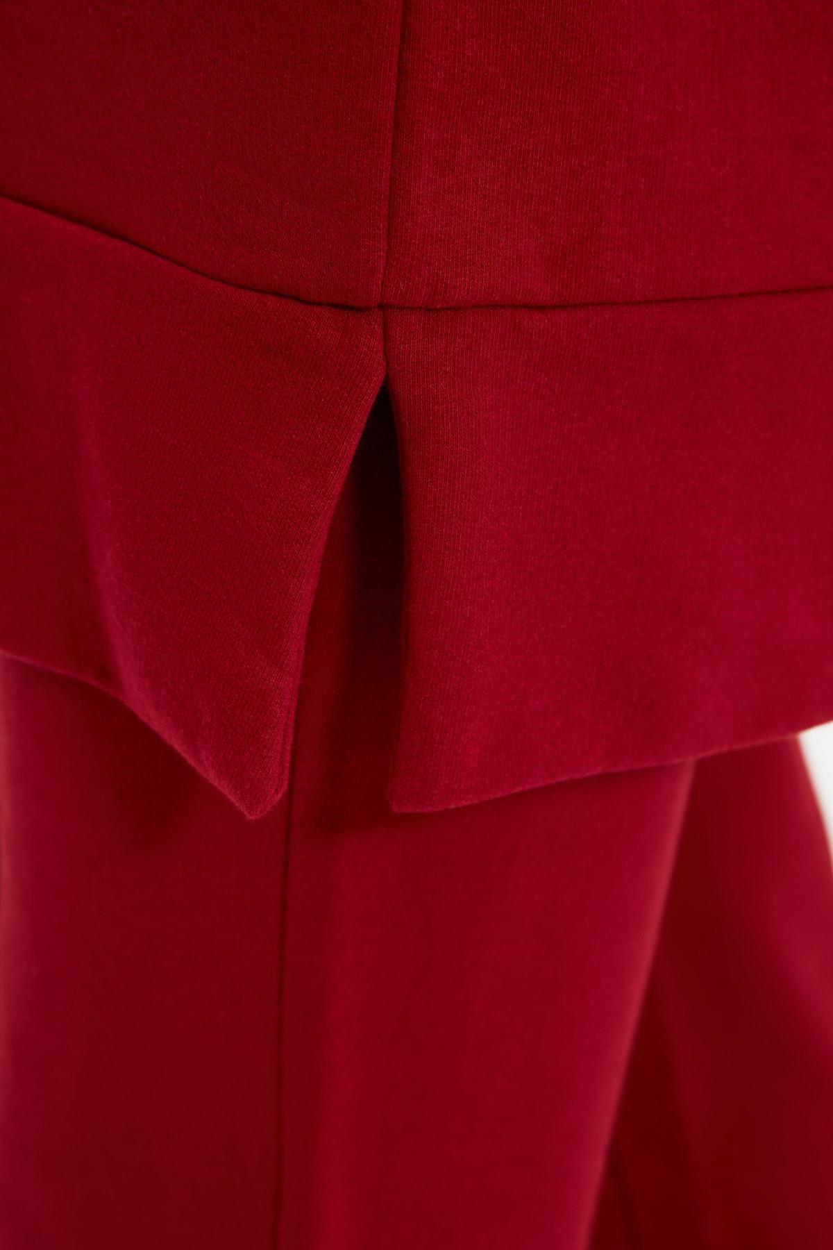 Burgundy Hooded Sweatsuit Set, , large image number 8
