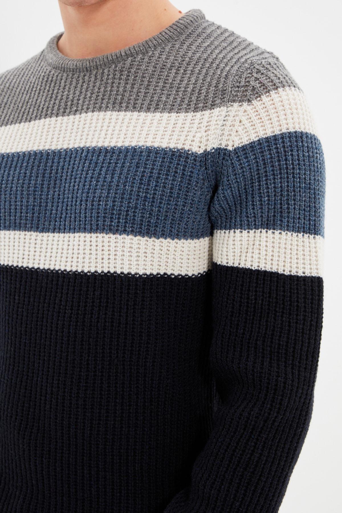 Grey Crew Neck Sweater, , large image number 2