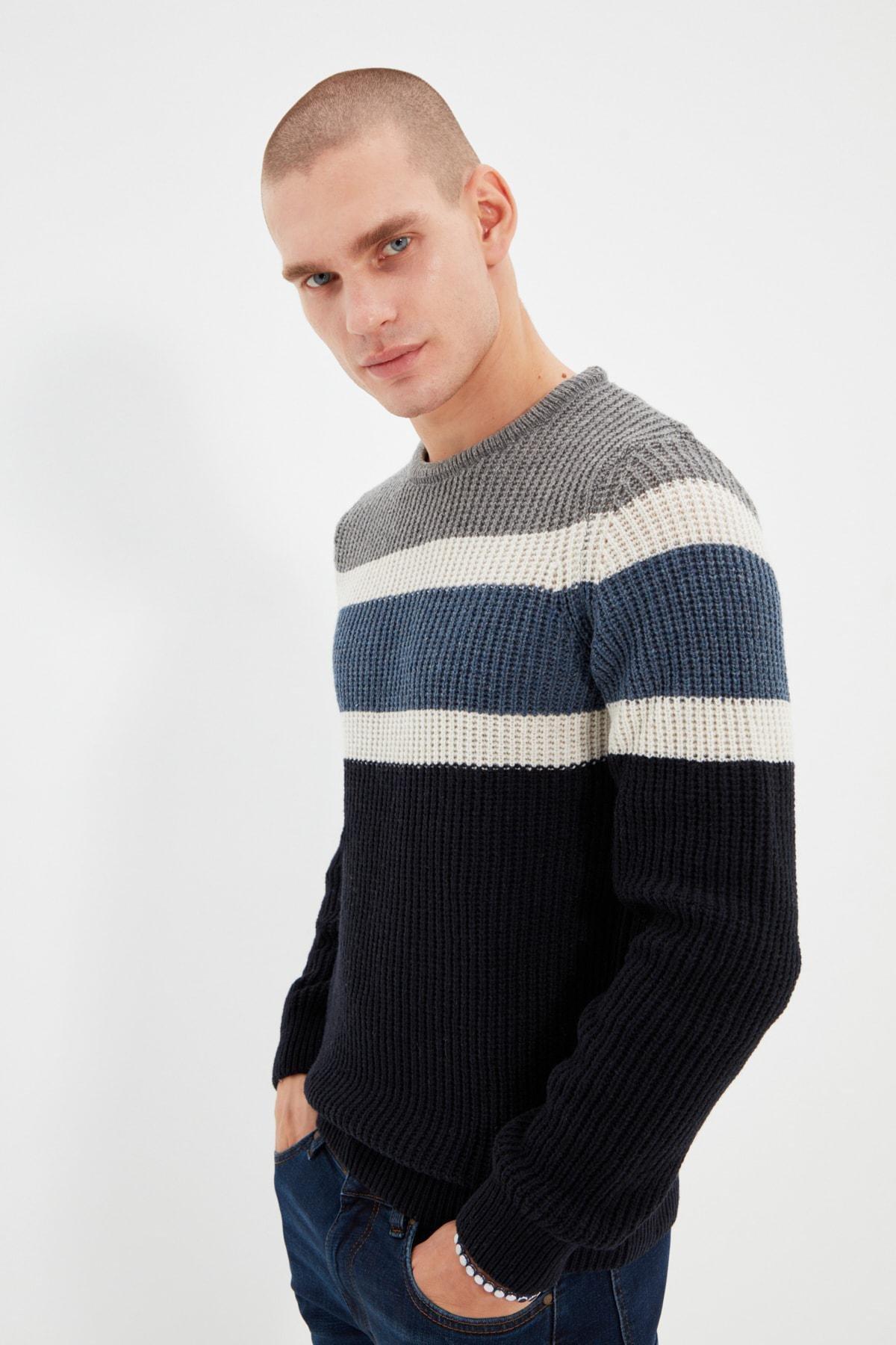 Grey Crew Neck Sweater, , large image number 3