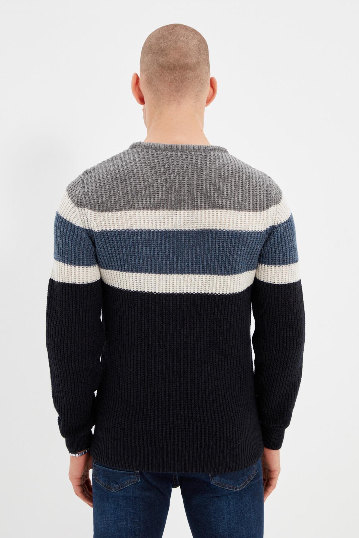 Grey Crew Neck Sweater, , large image number 4