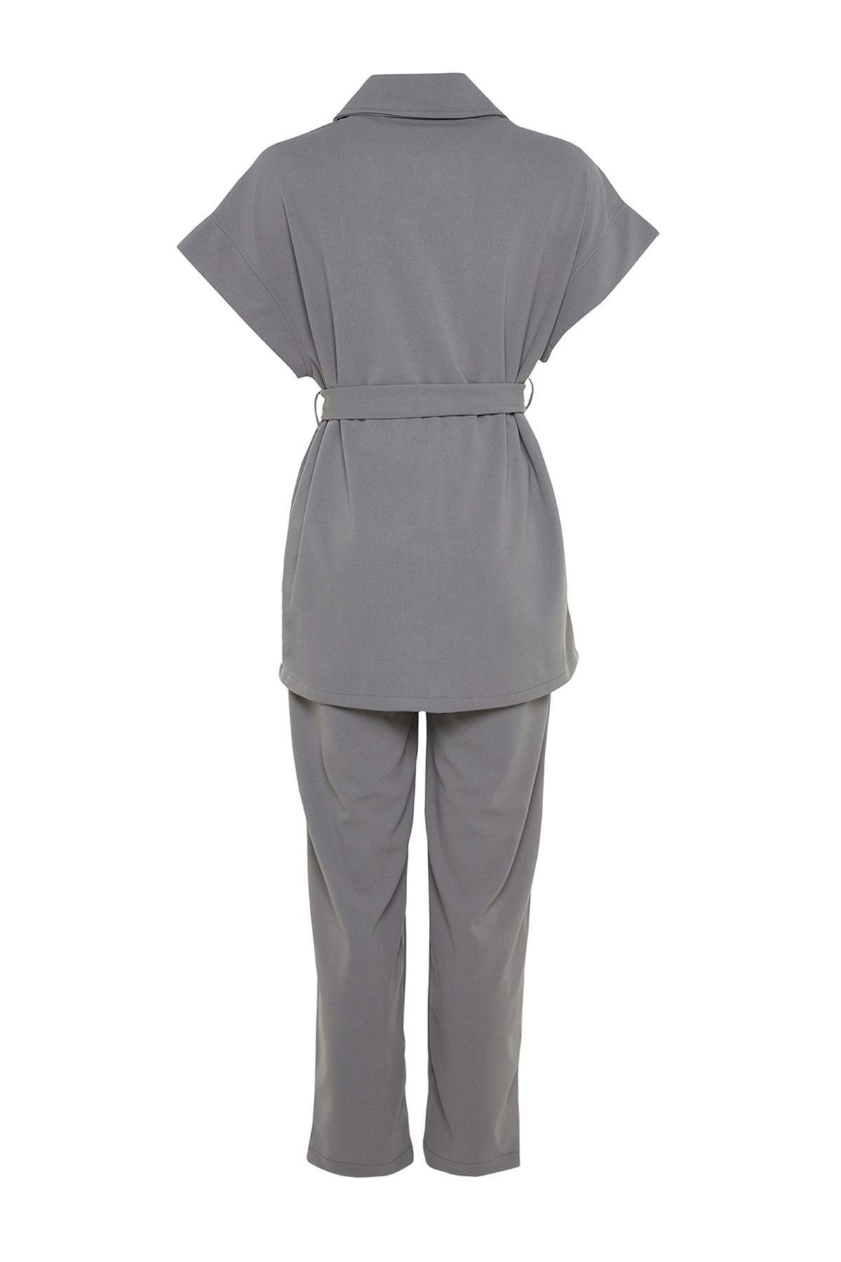 Grey Relaxed Co-Ord Set, Gray, large image number 6