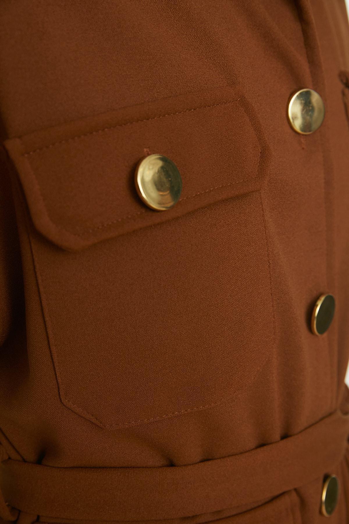 Brown Relaxed Co-Ord Set, Brown, large image number 3