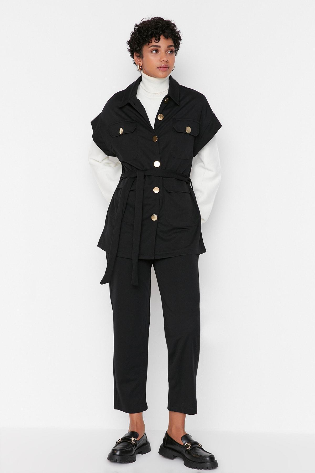 Black Relaxed Co-Ord Set, , large image number 0