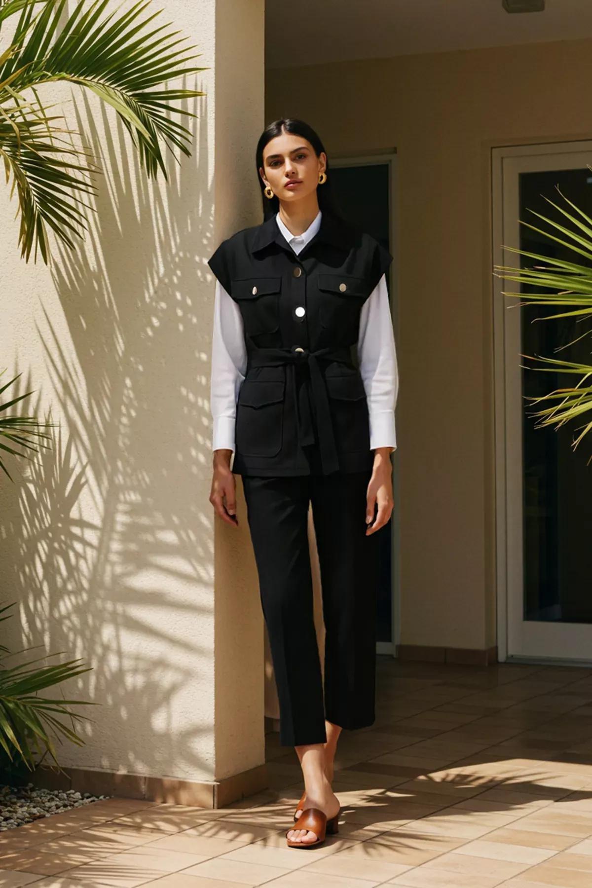Black Relaxed Co-Ord Set, , large image number 1