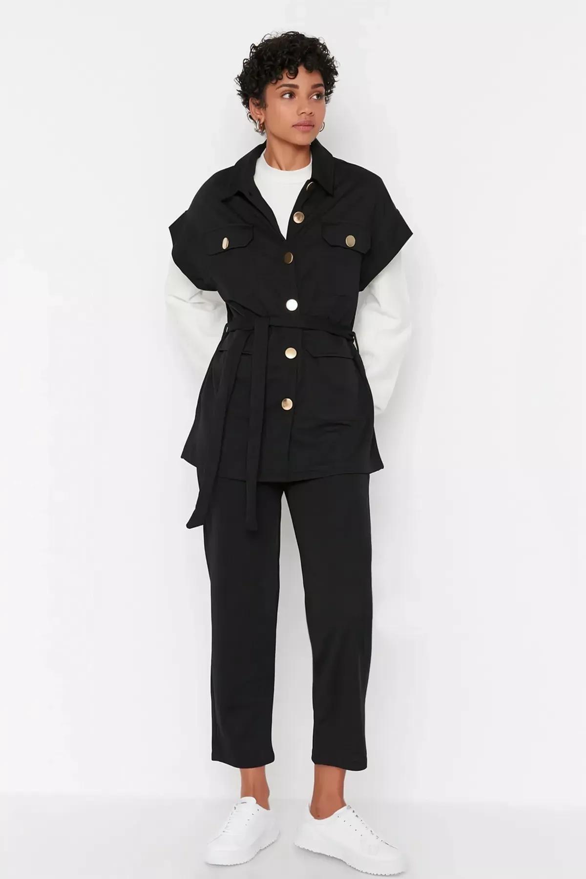 Black Relaxed Co-Ord Set, , large image number 3