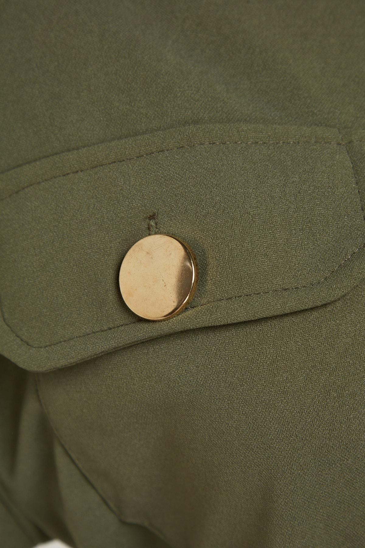 Khaki Fitted Co-Ord Set, Khaki, large image number 7
