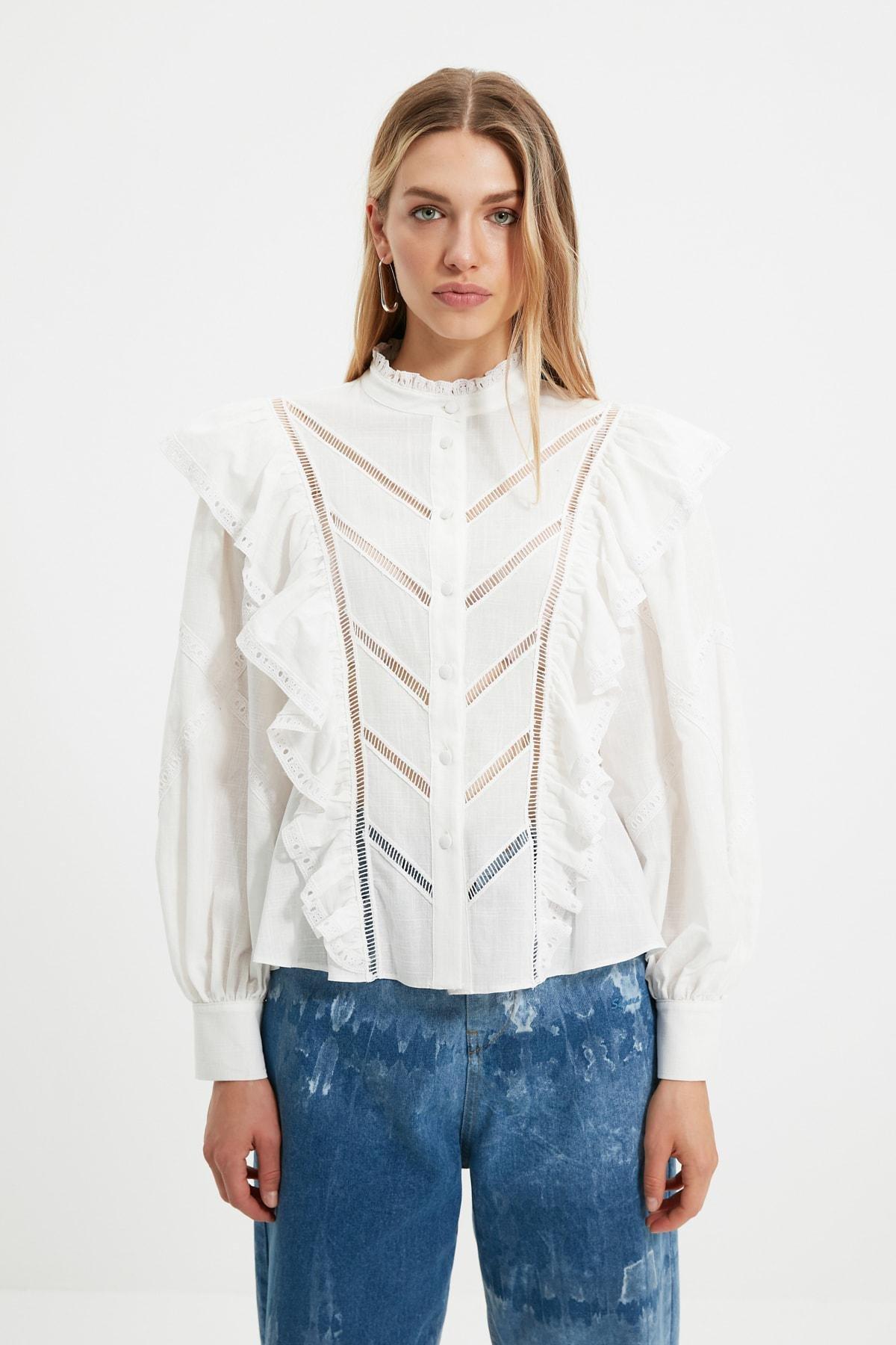 White Regular Shirt, , large image number 1