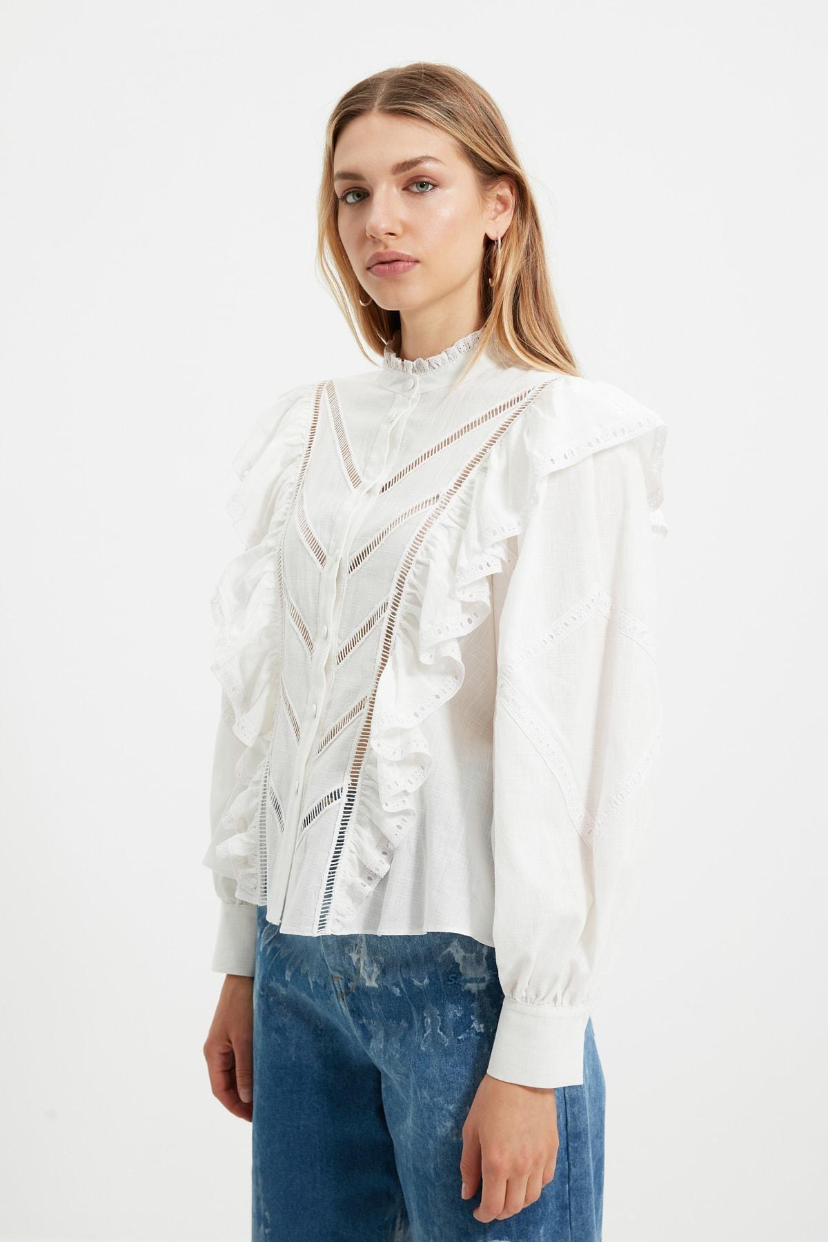 White Regular Shirt, , large image number 3