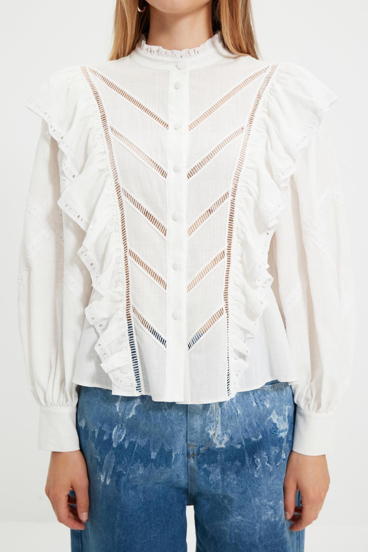 White Regular Shirt, , large image number 4