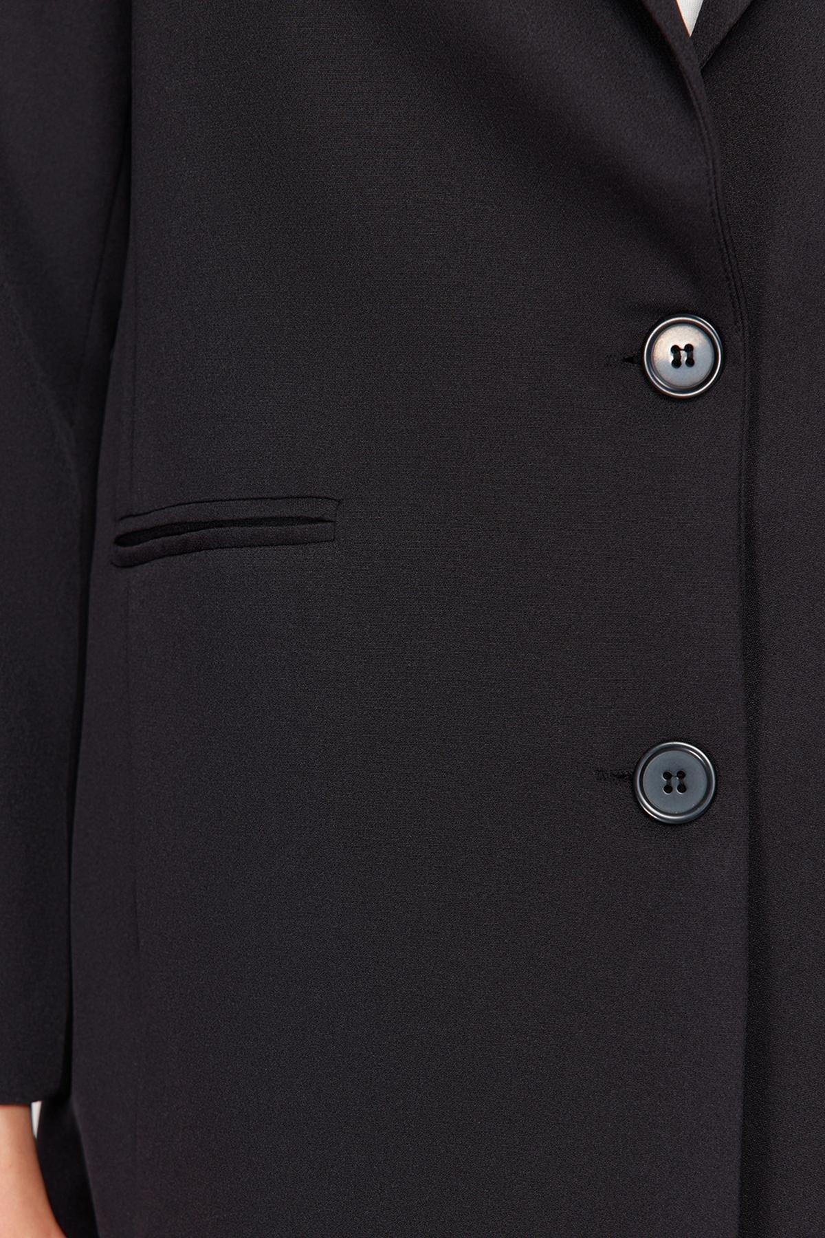 Black V Neck Jacket, , large image number 4