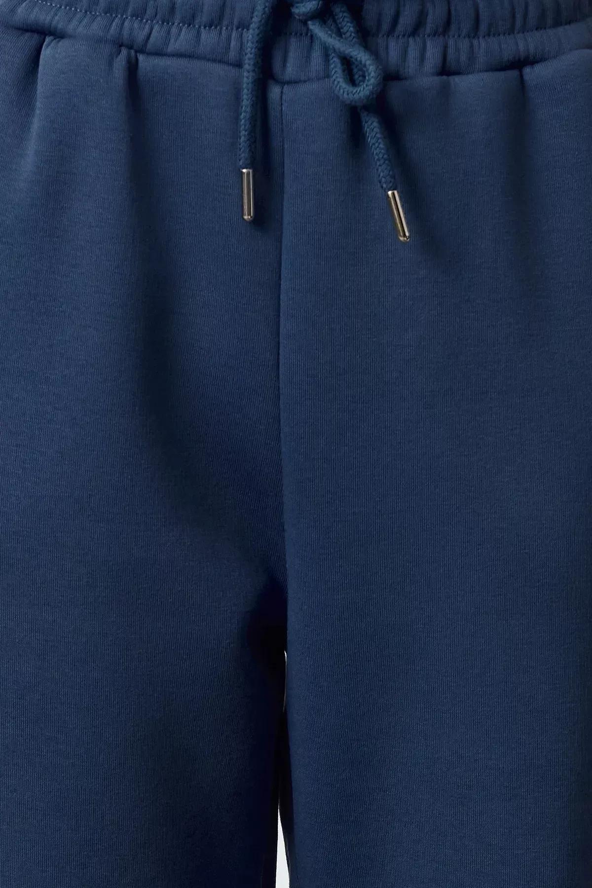 Blue Knitted Sweatpants, , large image number 2