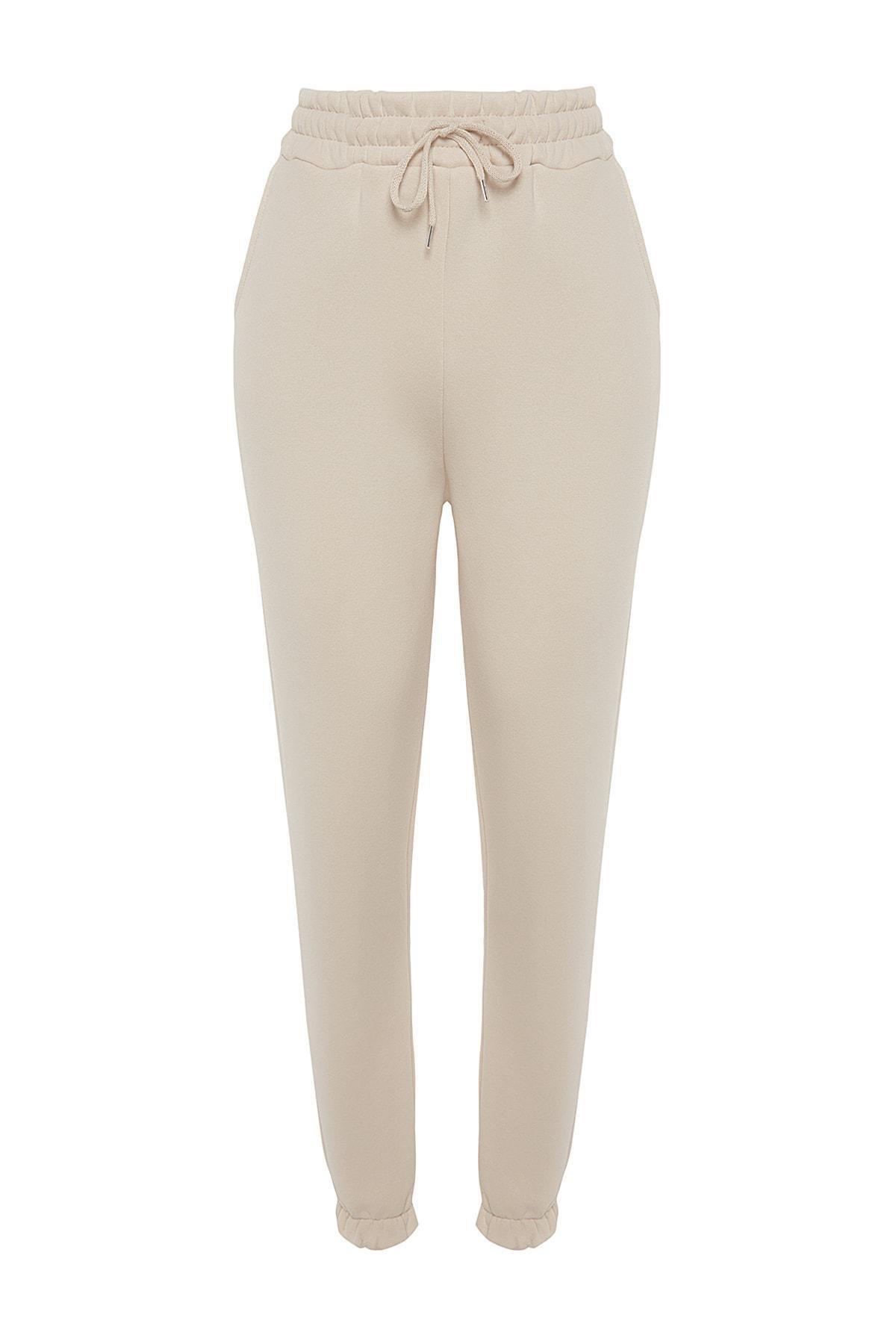 بنطال رياضي مُحاك مبطن بالصوف، بيج, STONE, large image number 6