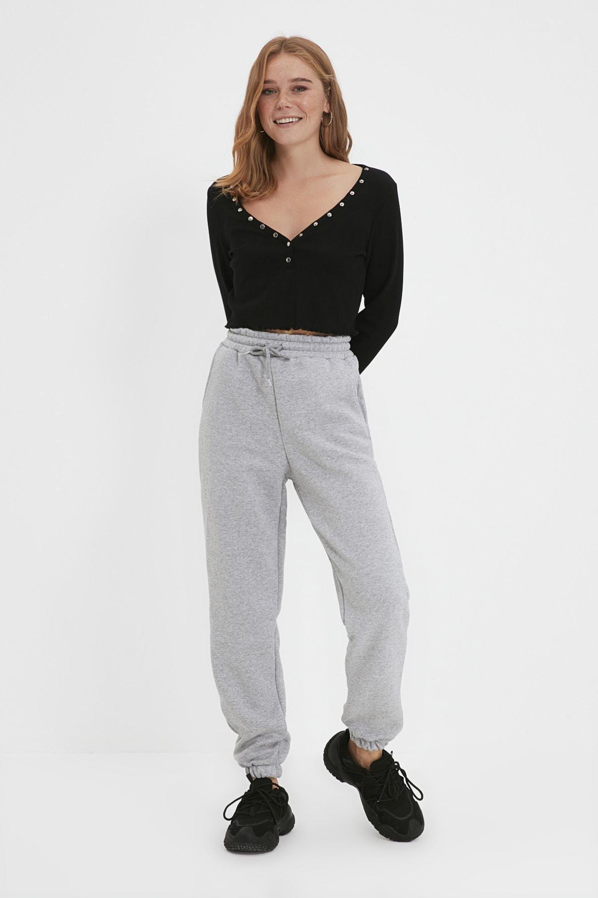 Gray Joggers Sweatpants, , large image number 0