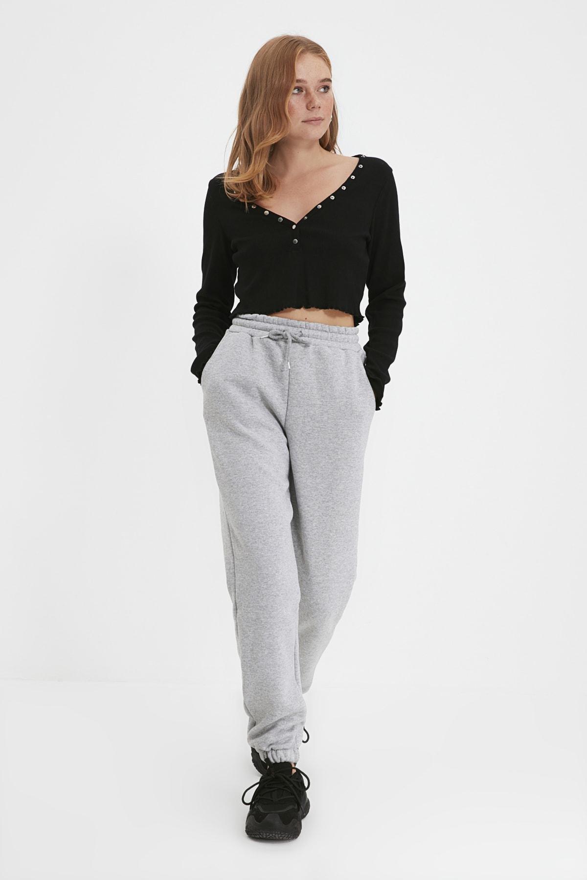 Gray Joggers Sweatpants, , large image number 3