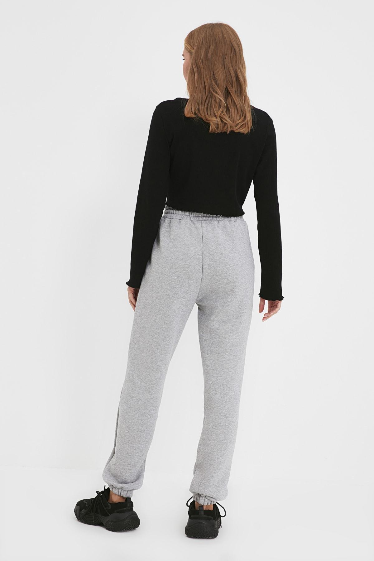 Gray Joggers Sweatpants, , large image number 4