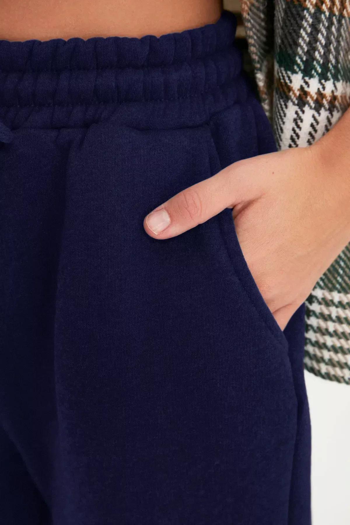 Navy Joggers Sweatpants, Dark blue, large image number 3