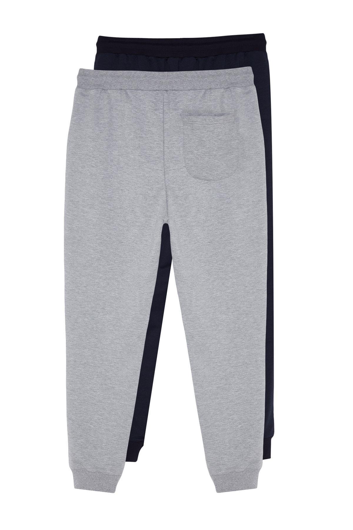 Multicolour Slim Mid Waist Sweatpants, Set Of 2, , large image number 7