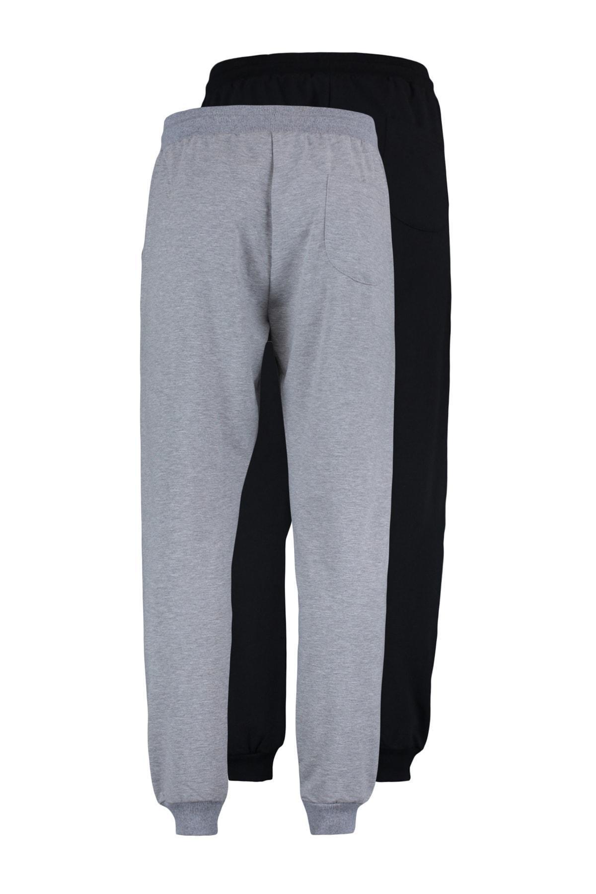 Multicolour Slim Mid Waist Sweatpants, Set Of 2, , large image number 8
