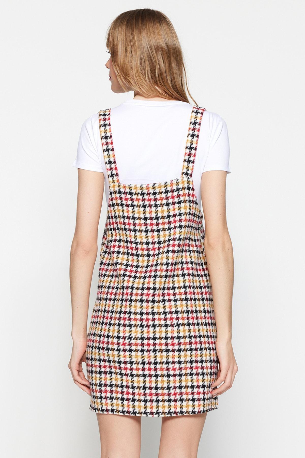 Brown Strappy Woven Dress, , large image number 9