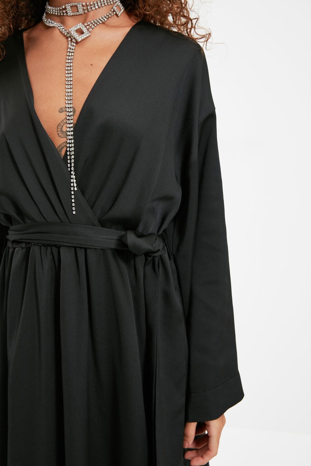Black Skater Midi Dress, , large image number 3