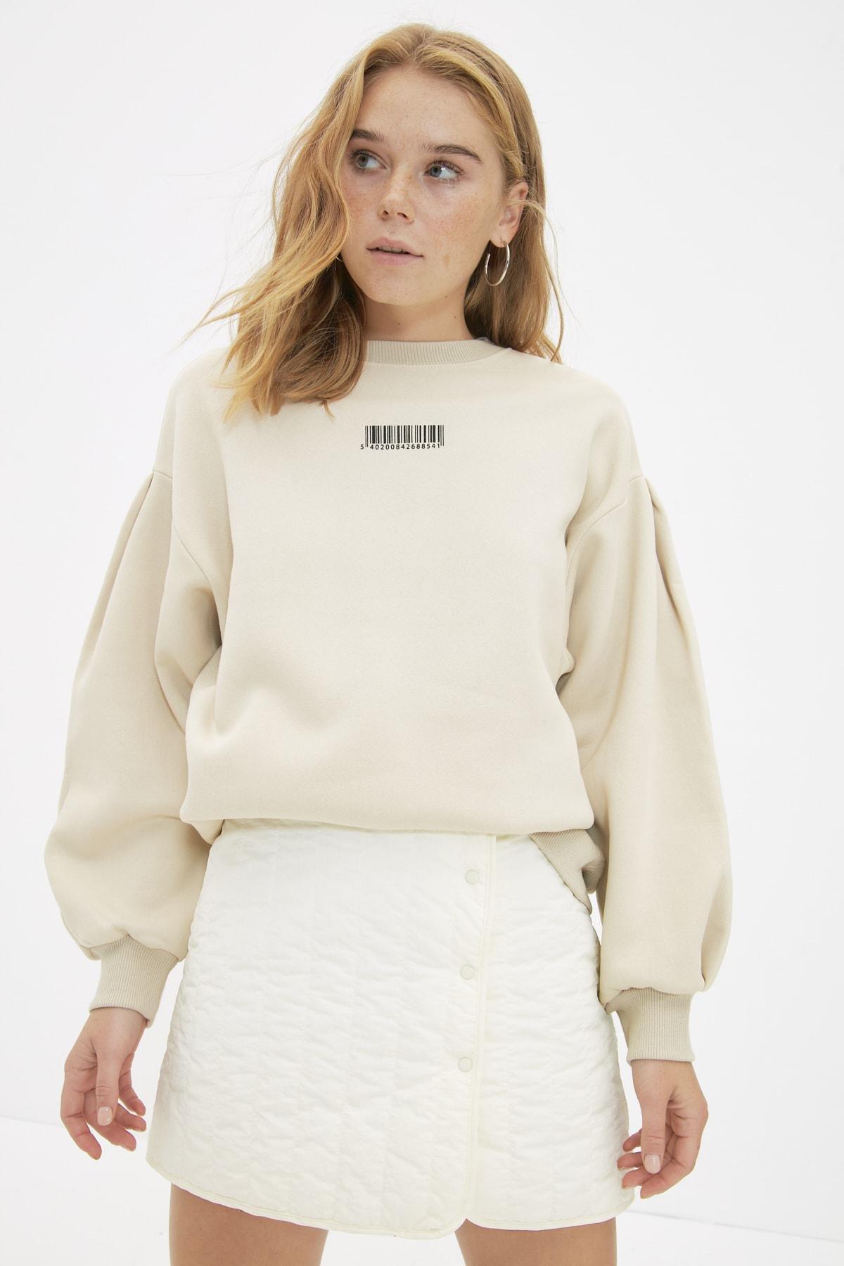 Grey Printed Sweatshirt, Gray, large image number 0