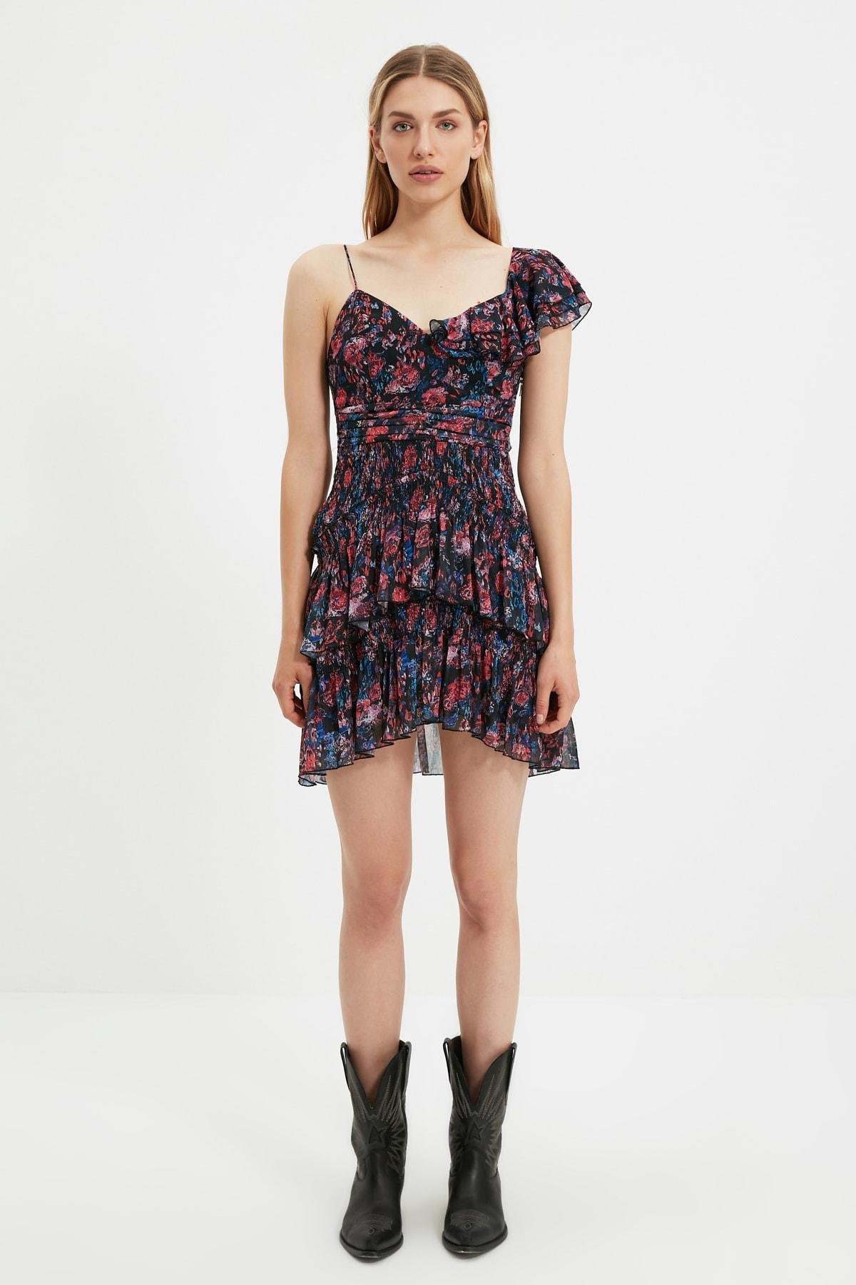 Multicolour Skater Mini Dress, , large image number 2