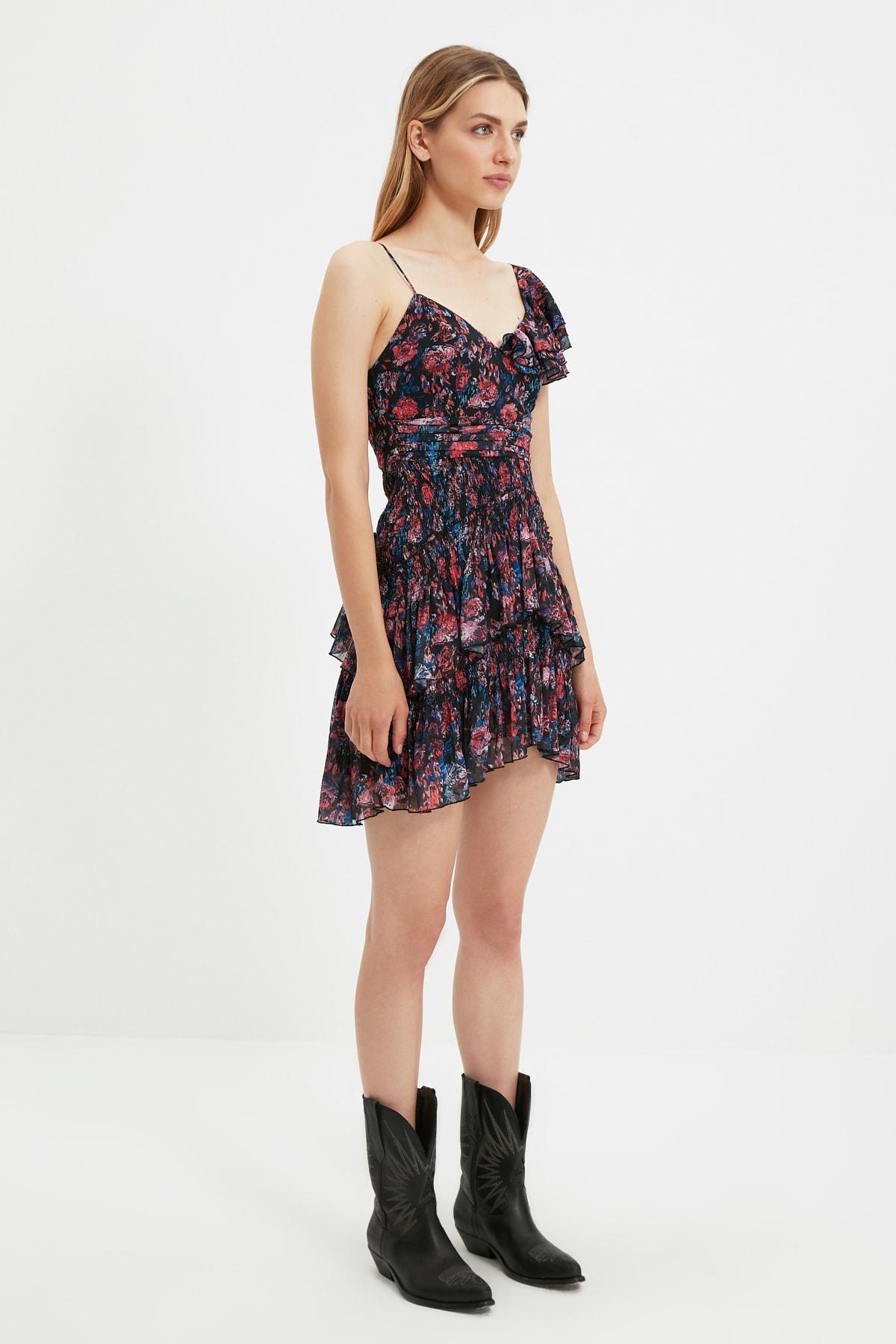 Multicolour Skater Mini Dress, , large image number 3