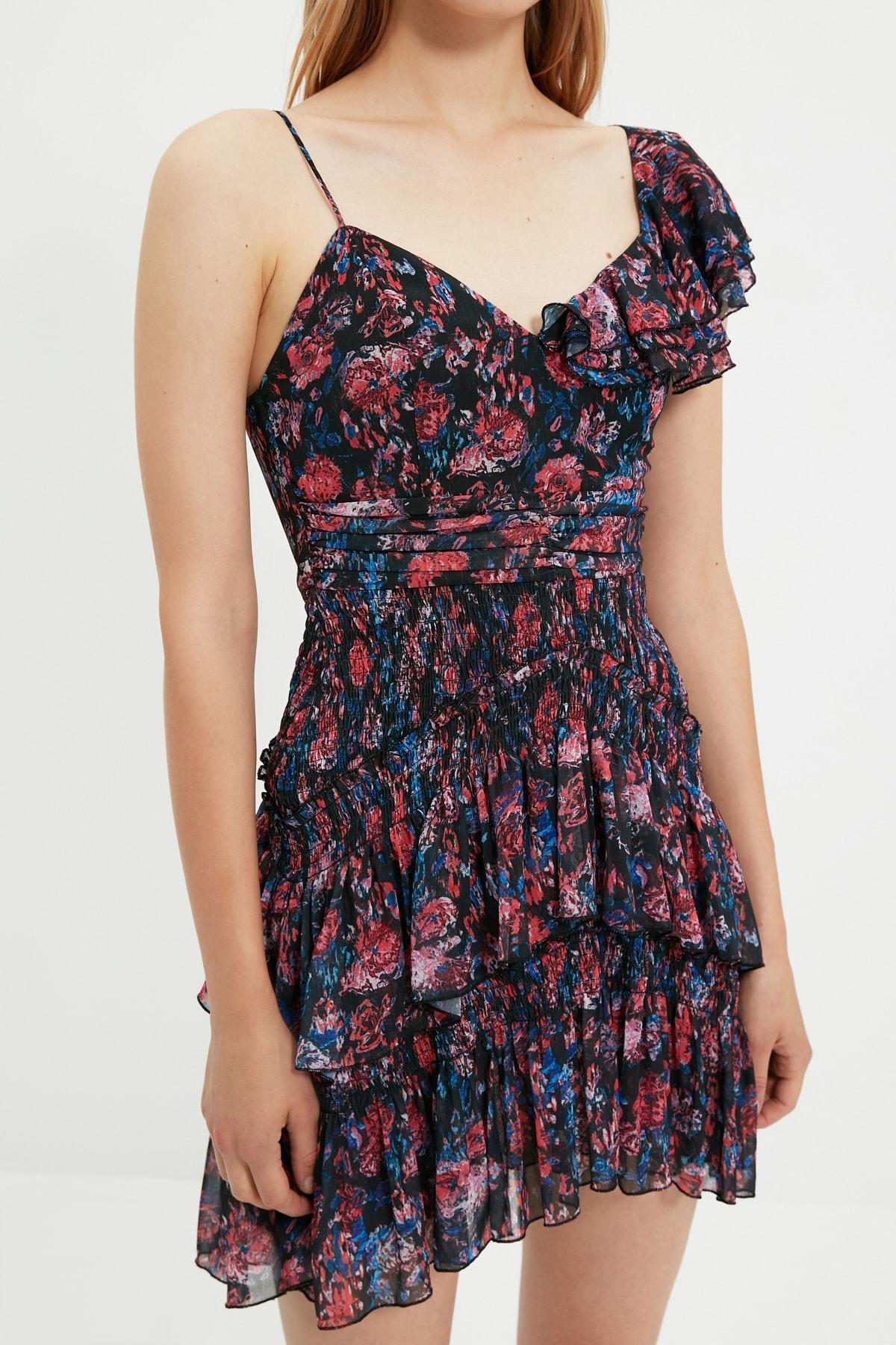 Multicolour Skater Mini Dress, , large image number 5