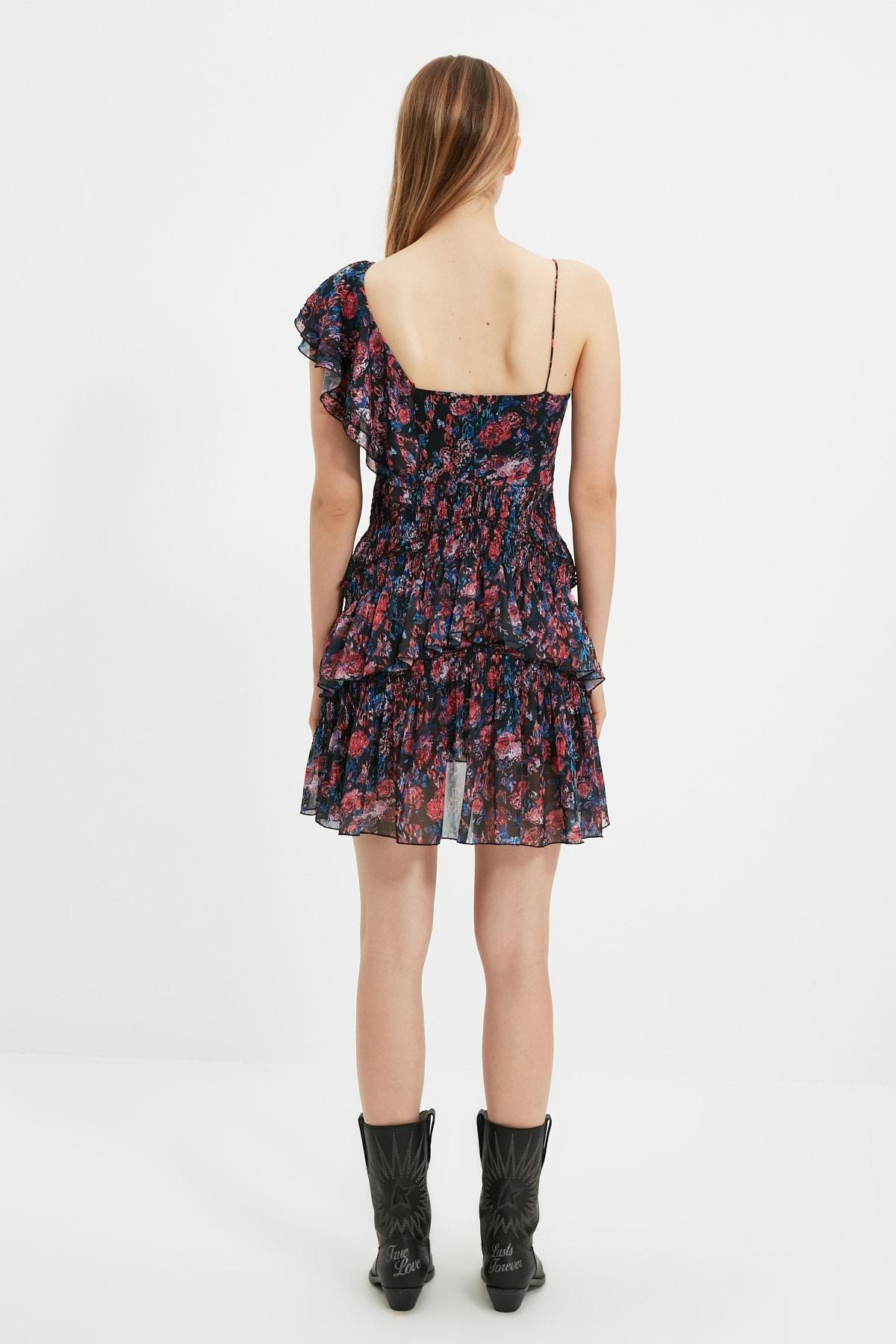 Multicolour Skater Mini Dress, , large image number 6