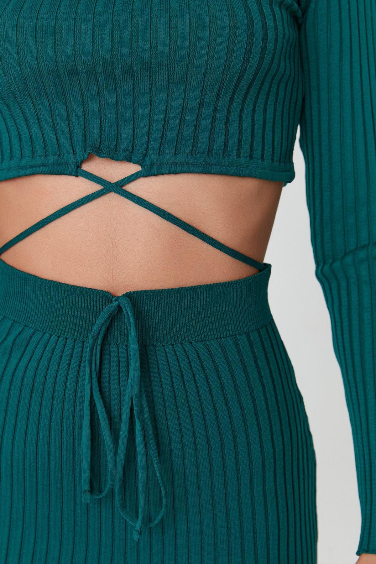 Green Crew Neck Co-Ord Set, , large image number 3