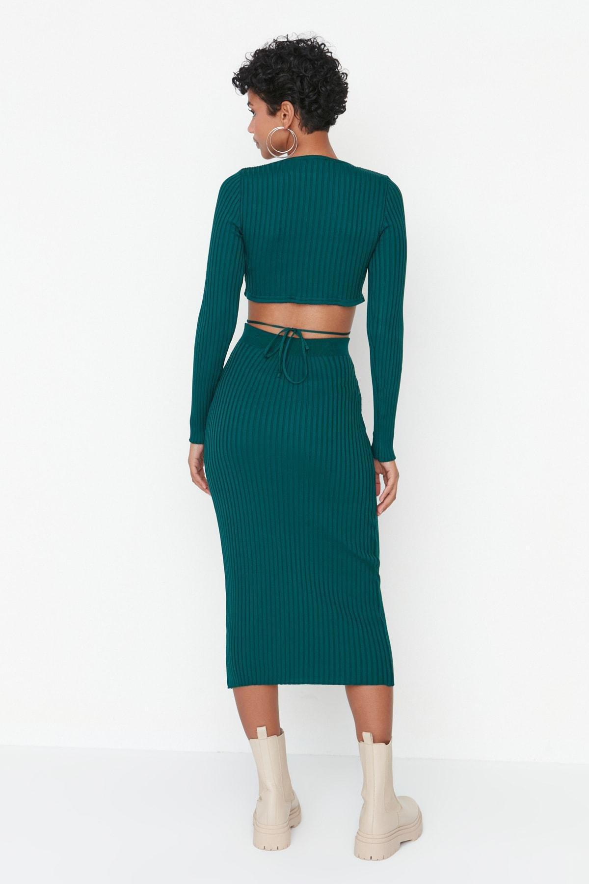 Green Crew Neck Co-Ord Set, , large image number 4