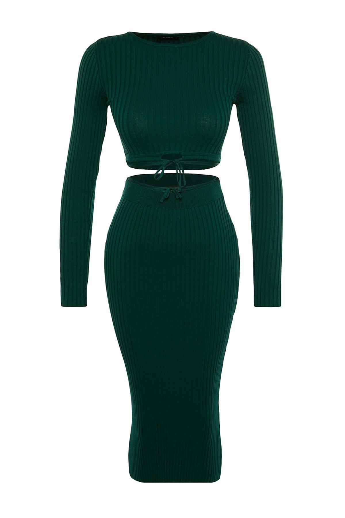 Green Crew Neck Co-Ord Set, , large image number 7