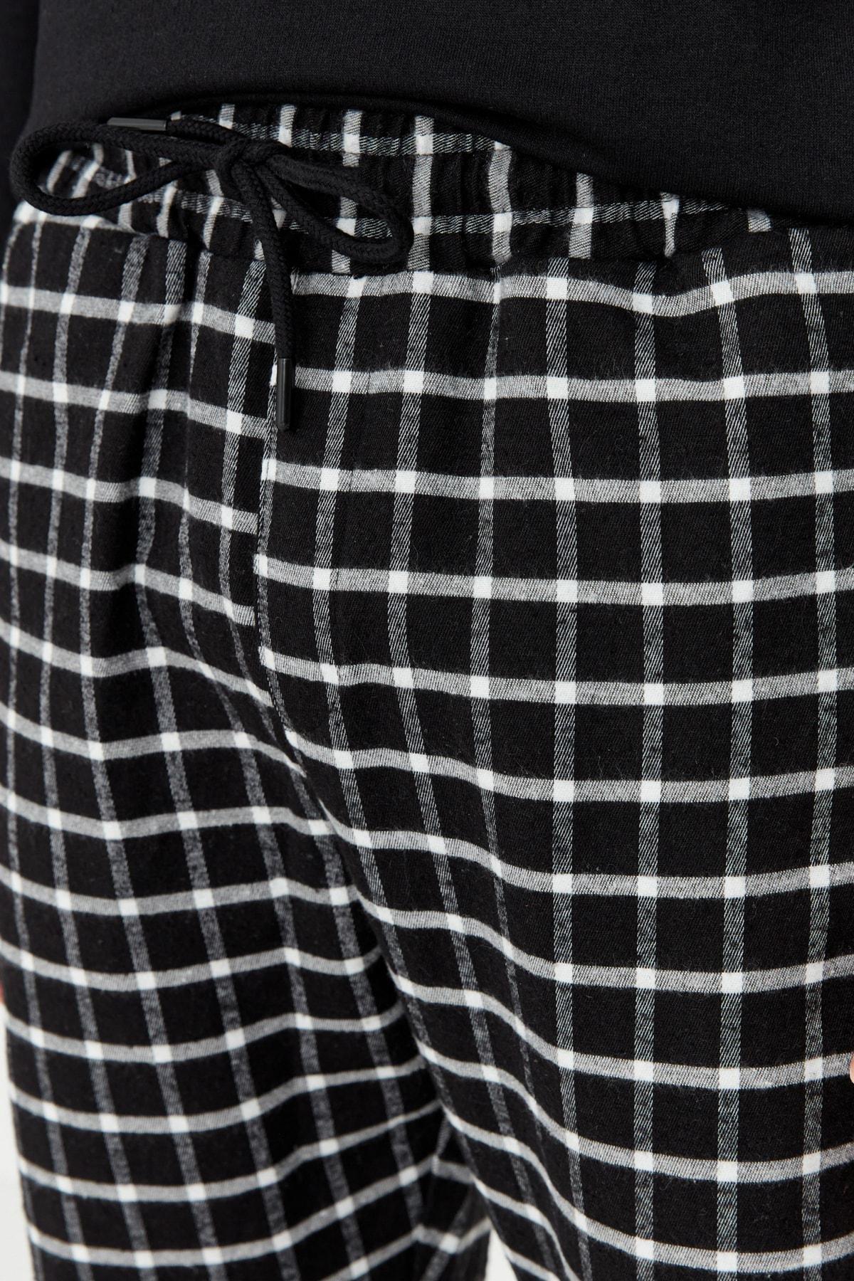Black Plain Pajama Set, , large image number 4