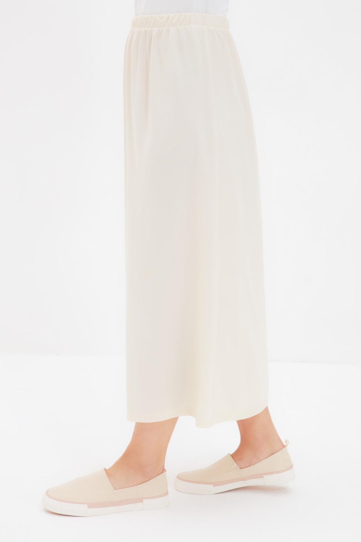 Beige Cotton Maxi Skirt, , large image number 3
