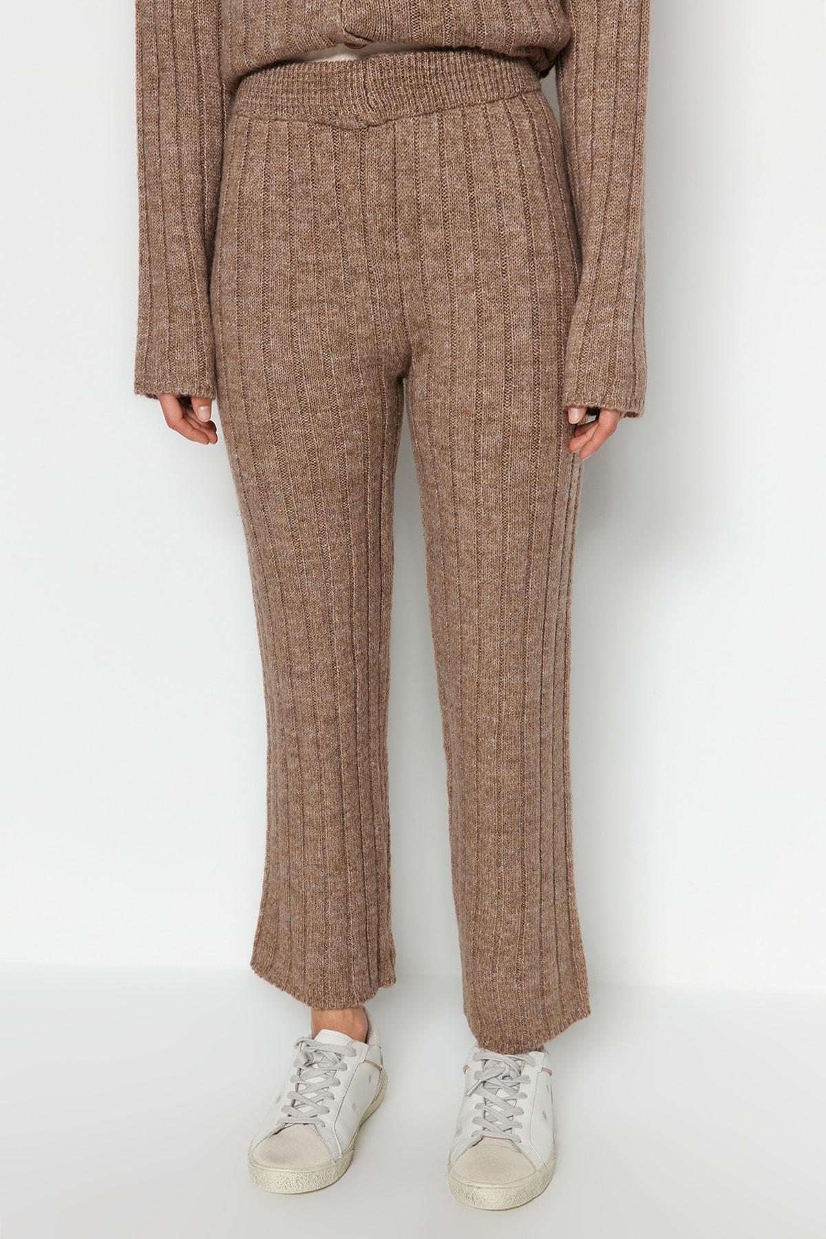 Brown Oversize Knit Co-Ord Set, Brown, large image number 9