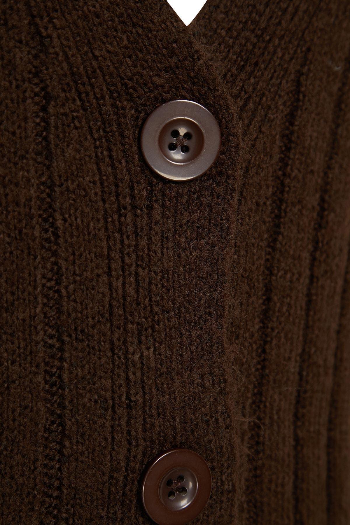 Brown Oversize Knit Co-Ord Set, Brown, large image number 19