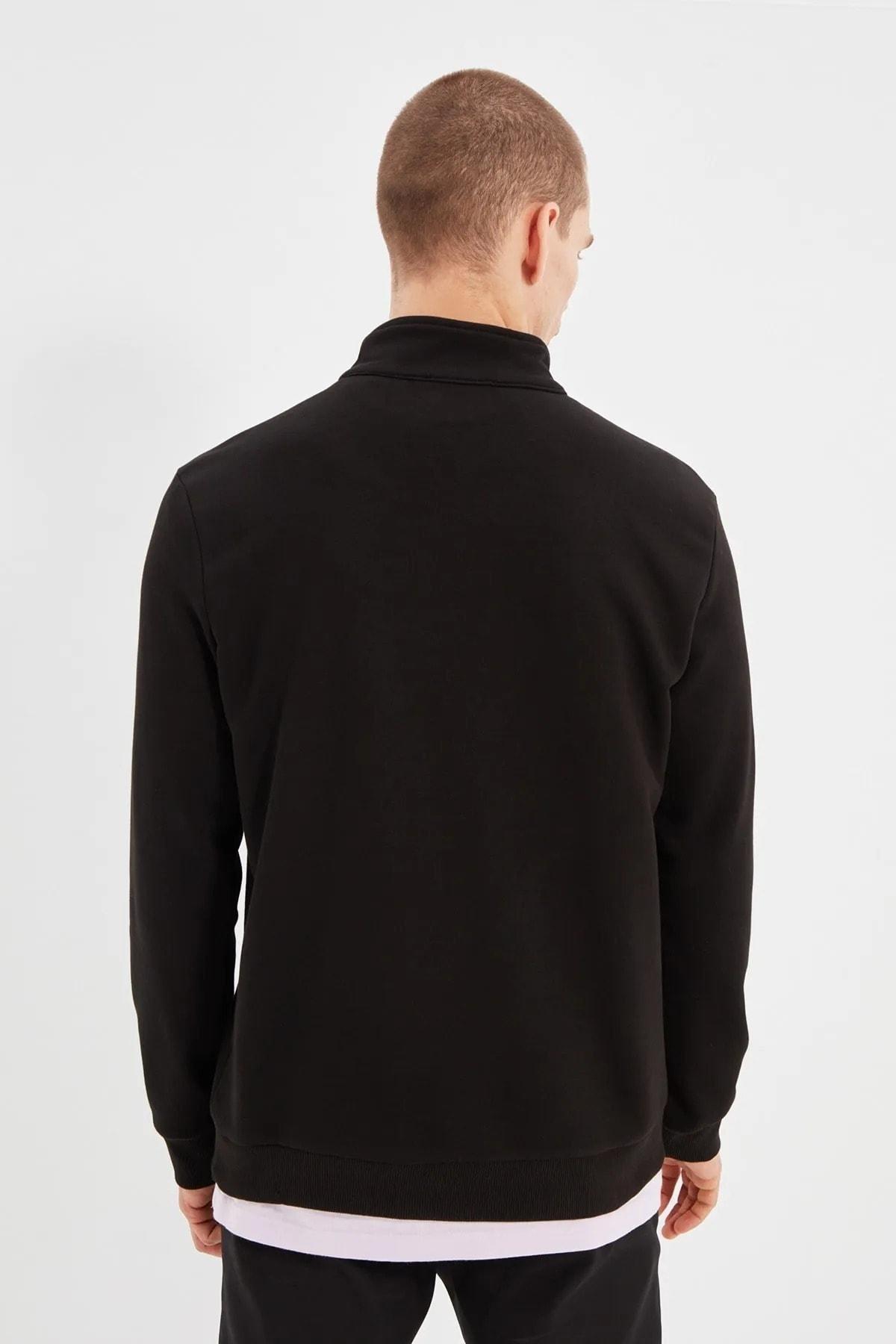 Black Regular Sweatshirt, , large image number 4