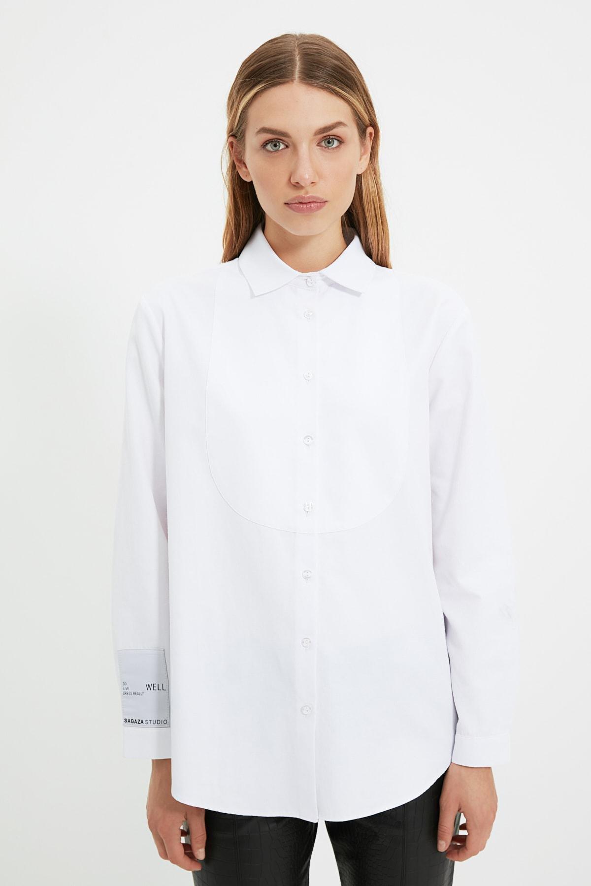 White Fitted Shirt, , large image number 1