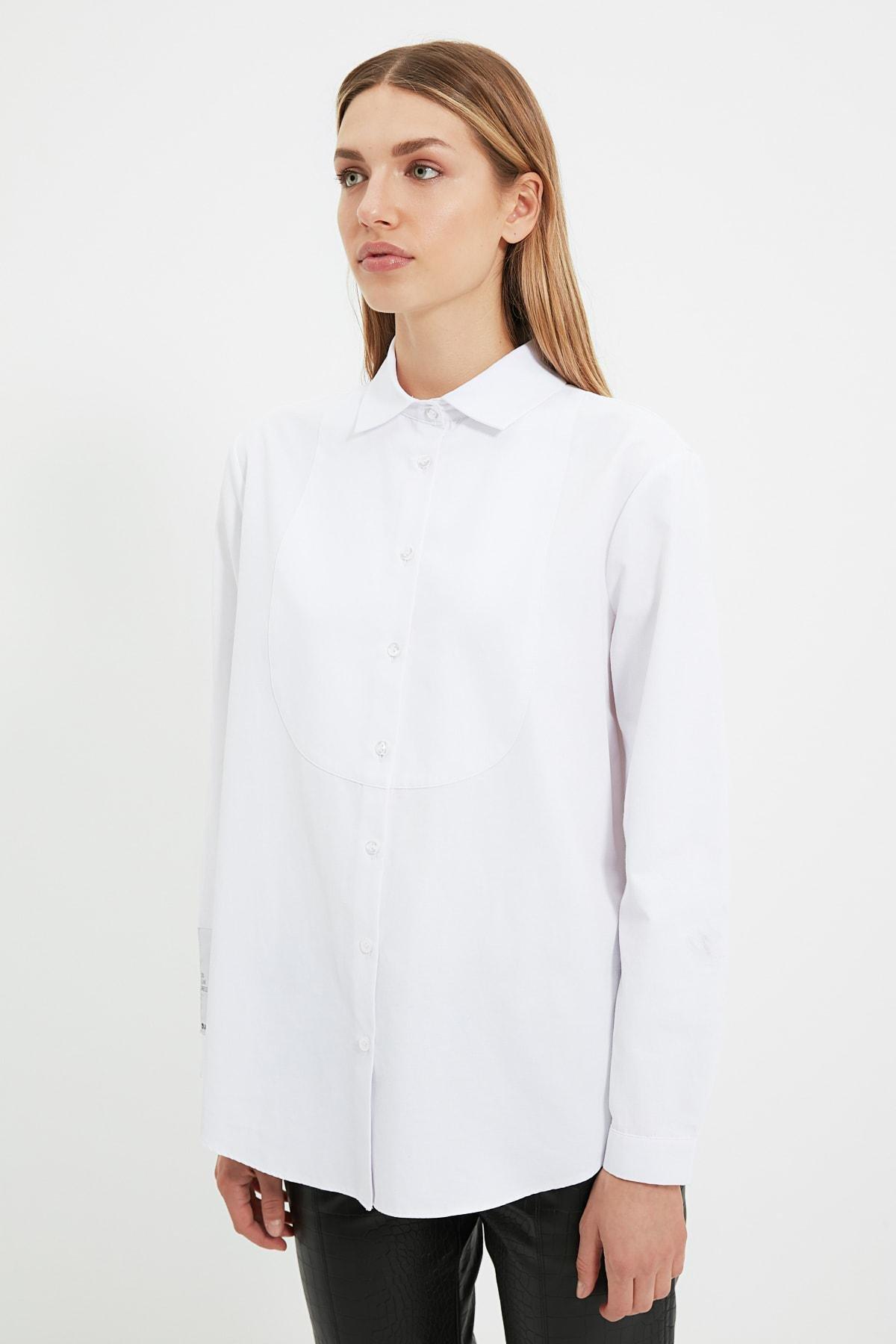 White Fitted Shirt, , large image number 4