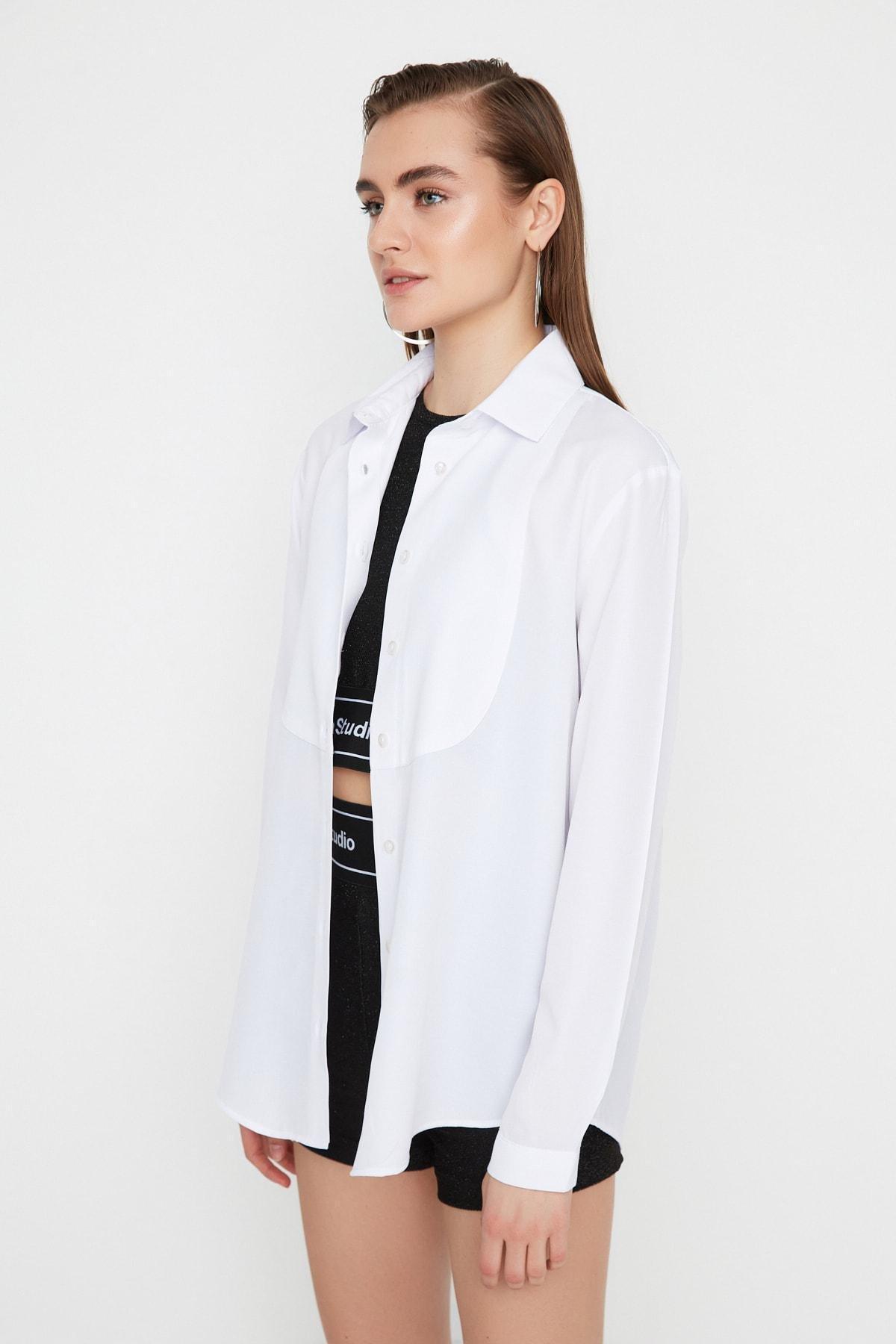 White Fitted Shirt, , large image number 6