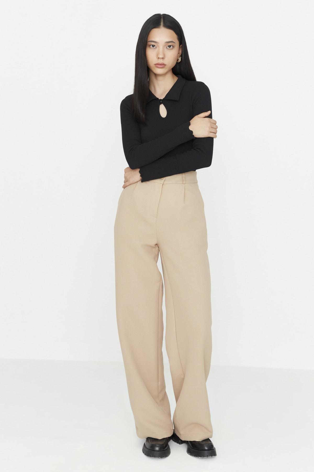 Orange Wide Leg Pants, , large image number 0