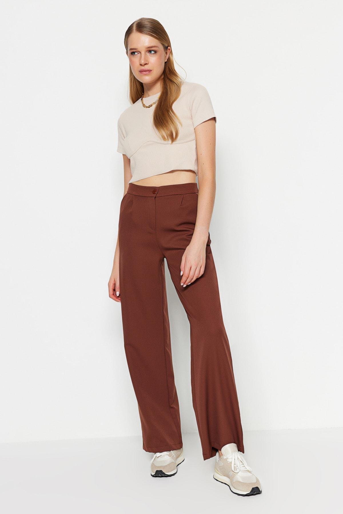 Orange Wide Leg Pants, , large image number 2